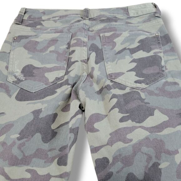 Zara Jeans Size 4 W28"xL27" Zara Z1975 Denim Pants Skinny Jeans Camouflage Camo - Picture 5 of 7